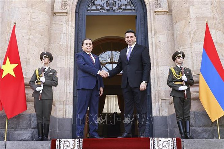 Chủ tịch Quốc hội Trần Thanh Mẫn hội đàm với Chủ tịch Quốc hội Armenia- Ảnh 1.