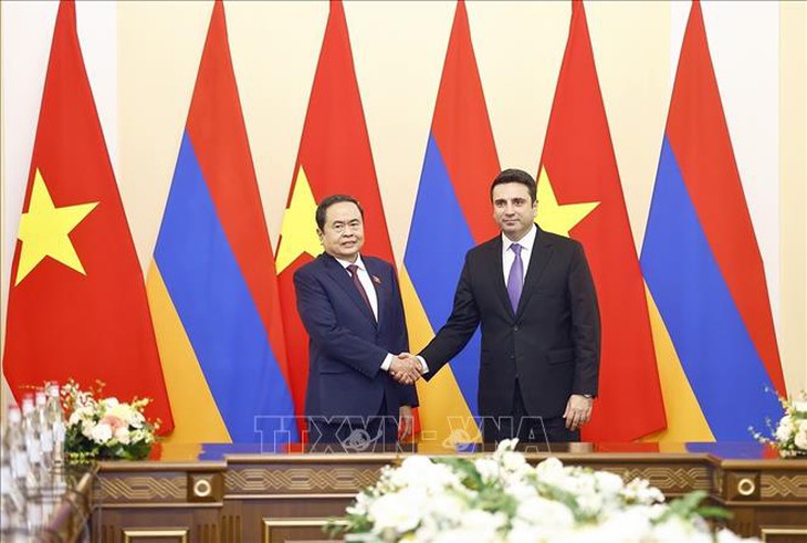 Chủ tịch Quốc hội Trần Thanh Mẫn hội đàm với Chủ tịch Quốc hội Armenia- Ảnh 4.