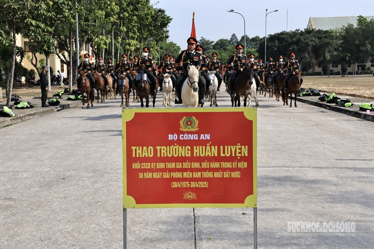 Dàn kỵ binh oai phong tập luyện trước ngày đại lễ- Ảnh 1. Dàn kỵ binh oai phong tập luyện trước ngày đại lễ- Ảnh 1.