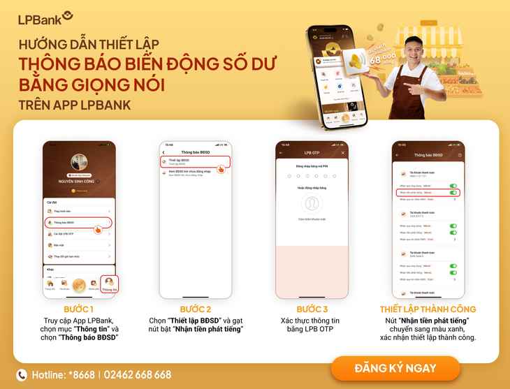 Nhận thông báo số dư bằng giọng nói ngay trên app LPBank của Ngân hàng Lộc Phát- Ảnh 3.