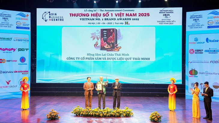 Hồng Sâm Thái Minh được vinh danh 'Thương hiệu Hồng Sâm số 1 Việt Nam 2025'- Ảnh 1.