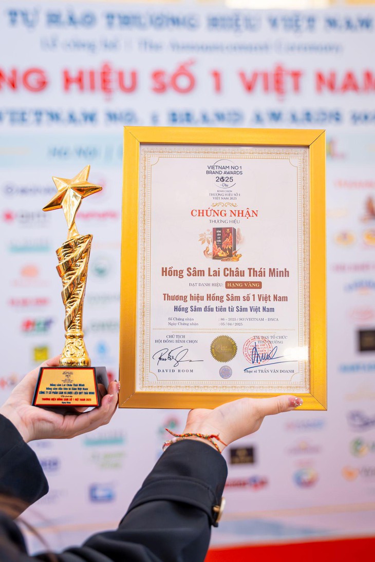 Hồng Sâm Thái Minh được vinh danh 'Thương hiệu Hồng Sâm số 1 Việt Nam 2025'- Ảnh 4.