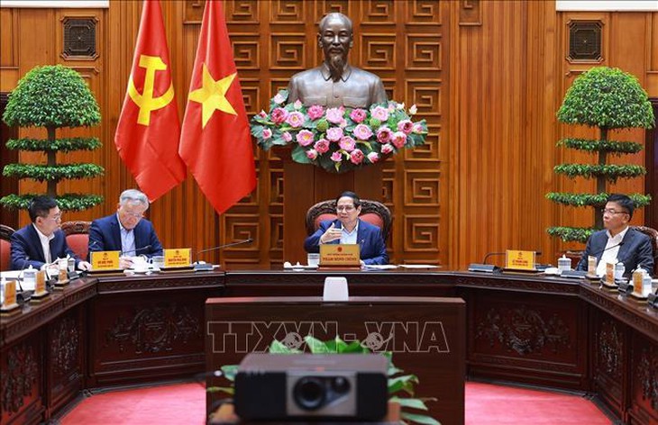 Thủ tướng Phạm Minh Chính chủ trì cuộc họp về việc Hoa Kỳ áp thuế đối ứng lên hàng Việt Nam- Ảnh 4. Thủ tướng Phạm Minh Chính chủ trì cuộc họp về việc Hoa Kỳ áp thuế đối ứng lên hàng Việt Nam- Ảnh 4.