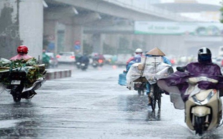 Miền Bắc mưa dông trước khi tiếp tục đón không khí lạnh