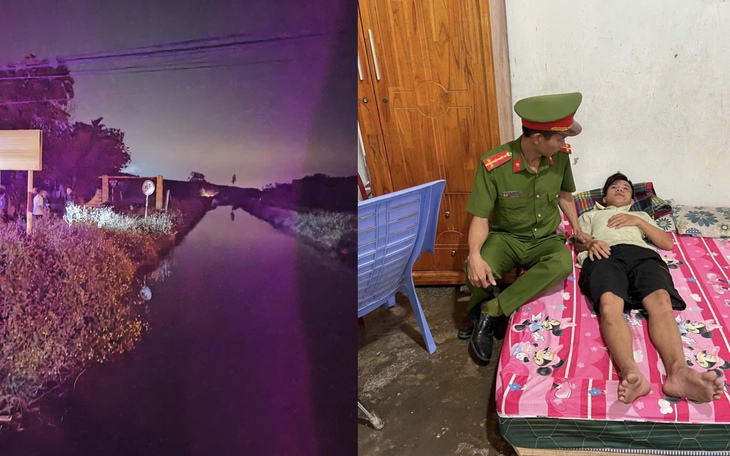 Cứu thanh niên ngã xuống kênh sâu 3m, mắc kẹt vào thanh sắt