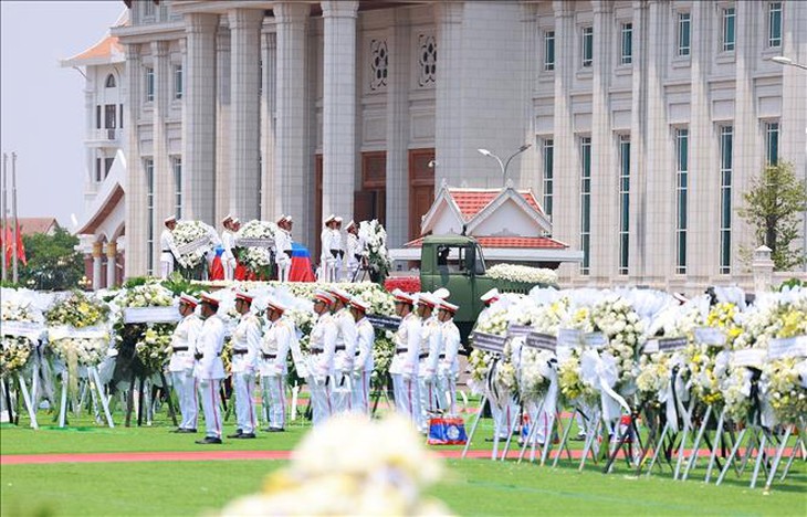 Thủ tướng Phạm Minh Chính dự lễ viếng và truy điệu đồng chí Khamtay Siphandone- Ảnh 5.