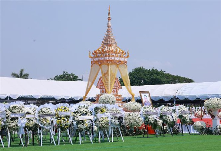 Thủ tướng Phạm Minh Chính dự lễ viếng và truy điệu đồng chí Khamtay Siphandone- Ảnh 6.