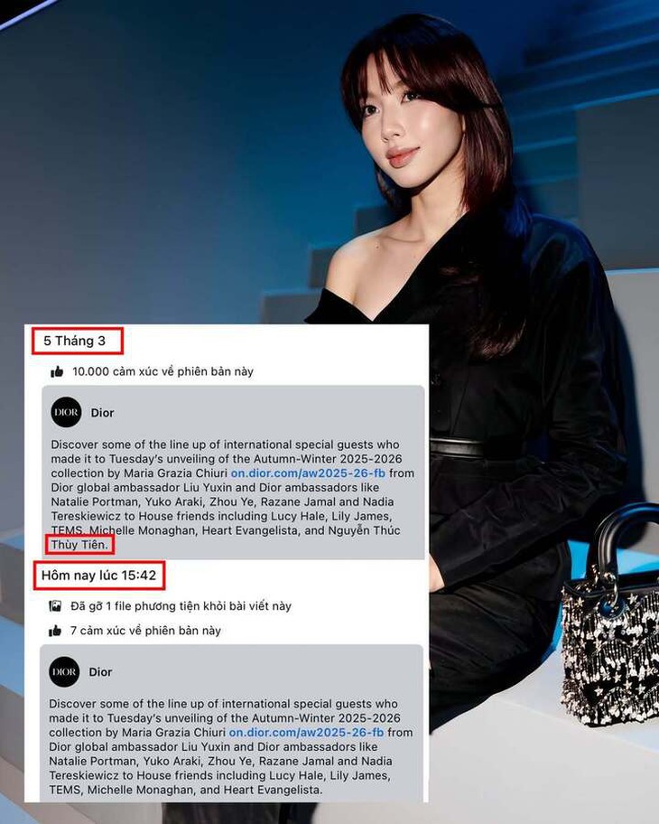 Thương hiệu Dior xóa bỏ hình ảnh và tên Hoa hậu Thùy Tiên- Ảnh 1.