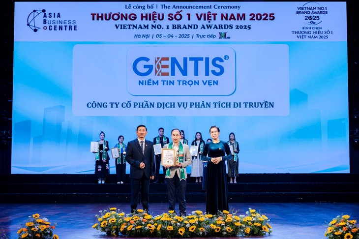 GENTIS được vinh danh tại Lễ công bố Thương hiệu số 1 Việt Nam 2025- Ảnh 1.