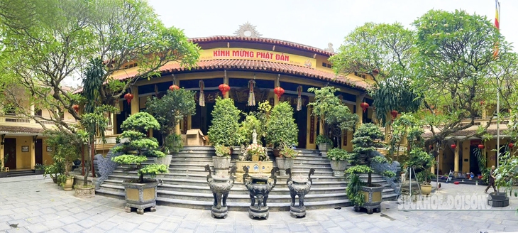 Chùa Quán Sứ trang nghiêm đón xá lợi dịp Đại lễ Vesak 2025- Ảnh 1.
