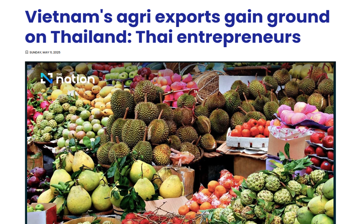 Báo Thái Lan: Nông sản nước này sẽ sớm bị Việt Nam vượt mặt- Ảnh 1. Báo Thái Lan: Nông sản nước này sẽ sớm bị Việt Nam vượt mặt- Ảnh 1.