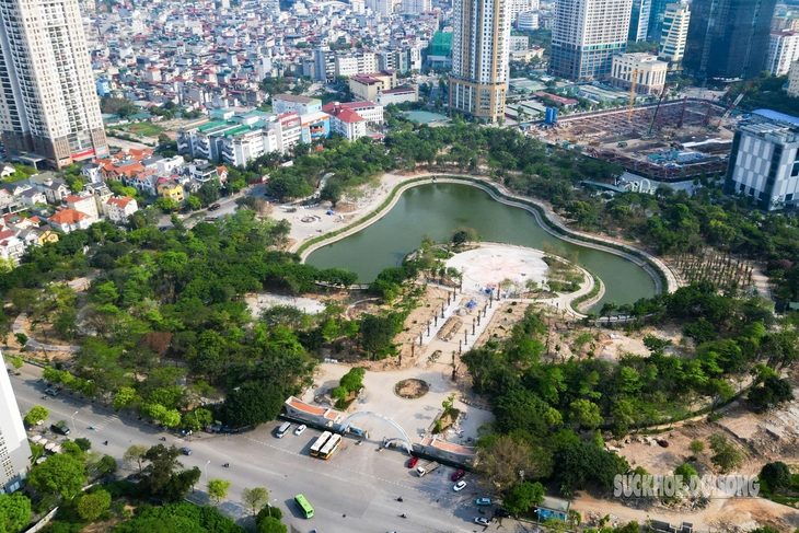Hà Nội: Hai ‘lá phổi xanh’ giữa lòng Cầu Giấy sắp thành hình- Ảnh 1.