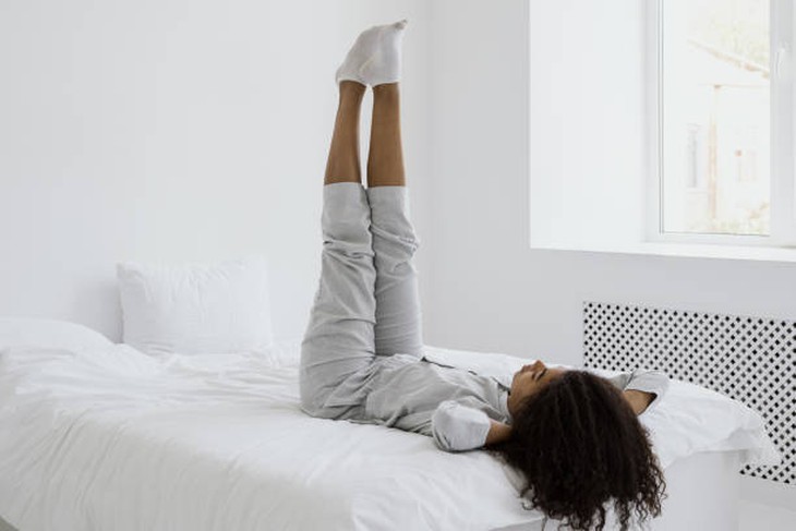 970+ Woman Legs Up Bed Stock Photos, Pictures & Royalty-Free Images - iStock