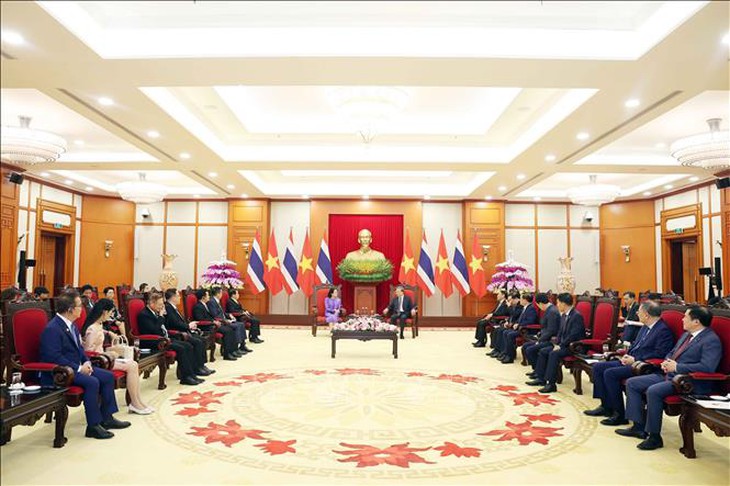 Tổng Bí thư Tô Lâm tiếp Thủ tướng Thái Lan Paetongtarn Shinawatra- Ảnh 3.