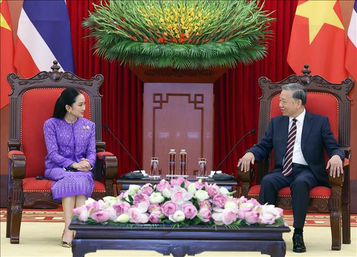 Tổng Bí thư Tô Lâm tiếp Thủ tướng Thái Lan Paetongtarn Shinawatra- Ảnh 5.