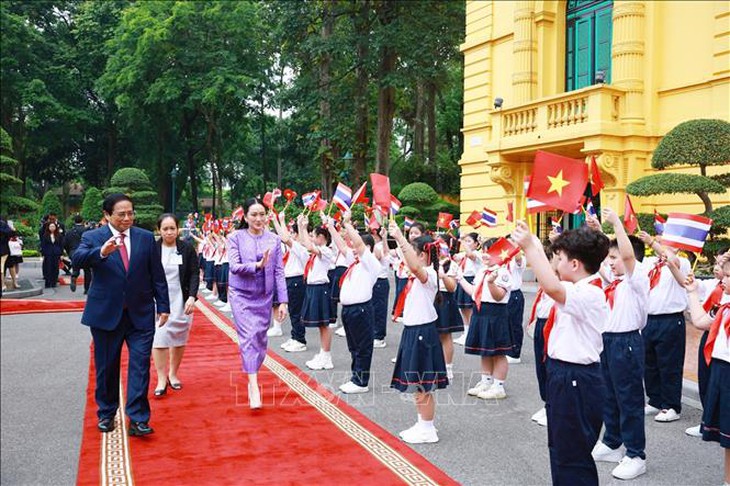 Thủ tướng Phạm Minh Chính chủ trì lễ đón Thủ tướng Thái Lan thăm chính thức Việt Nam- Ảnh 2.