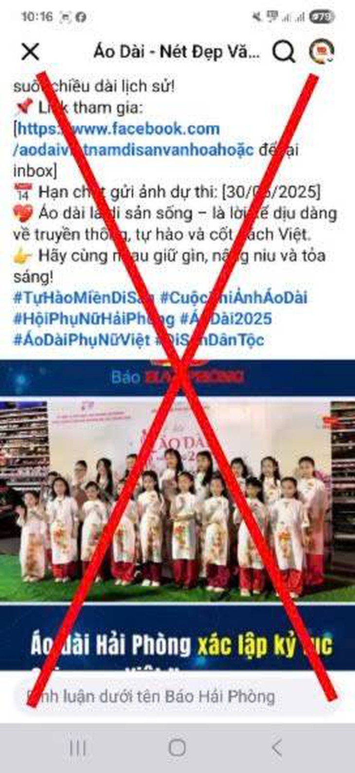 Hội LHPN TP. Hải Phòng bác bỏ thông tin sai sự thật về cuộc thi ảnh 'Tự hào miền di sản'- Ảnh 1.