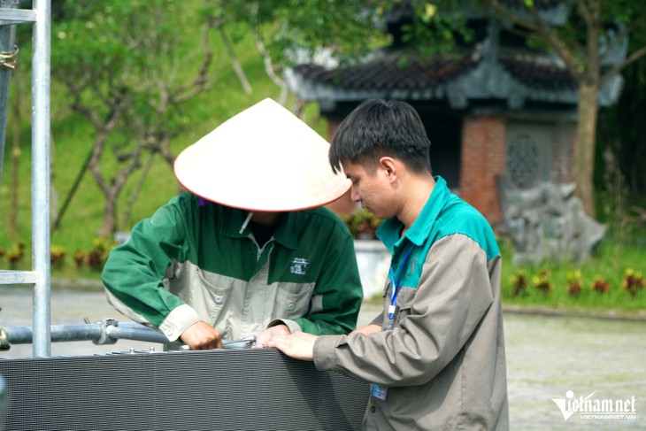 Gấp rút chuẩn bị đón xá lợi Đức Phật ở chùa Bái Đính- Ảnh 5. Gấp rút chuẩn bị đón xá lợi Đức Phật ở chùa Bái Đính- Ảnh 5.