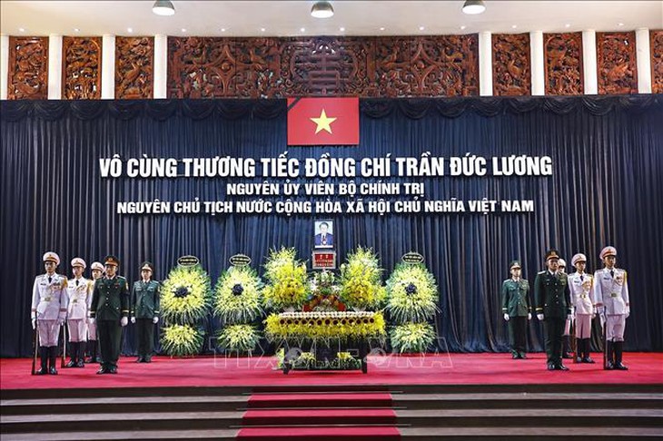 Lễ Quốc tang nguyên Chủ tịch nước Trần Đức Lương- Ảnh 1.