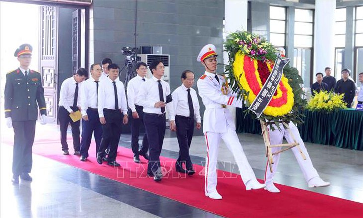 Đoàn các địa phương vào viếng nguyên Chủ tịch nước Trần Đức Lương- Ảnh 4.