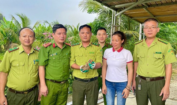 Động vật quý hiếm 'lạc' vào vườn nhà dân- Ảnh 1.