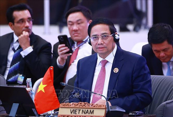 Thủ tướng Phạm Minh Chính phát biểu tại phiên Đối thoại với đại diện Hội đồng Tư vấn kinh doanh ASEAN- Ảnh 3.