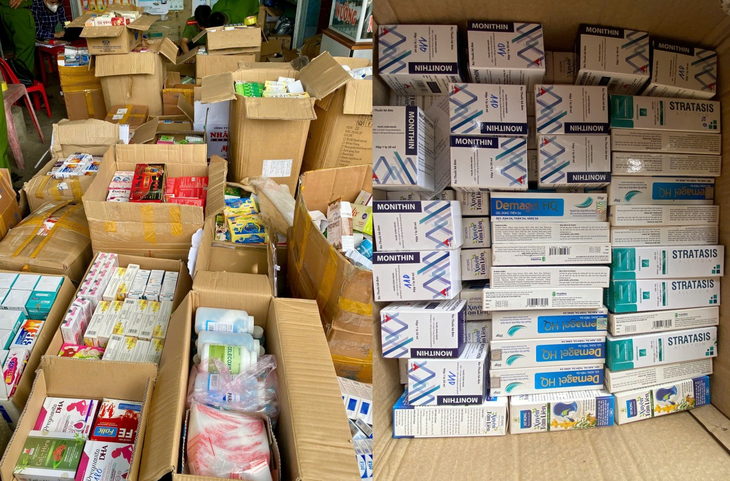 Phát hiện 2 cơ sở kinh doanh thuốc trái phép có hàng ngàn sản phẩm không rõ nguồn gốc xuất xứ- Ảnh 2. Phát hiện 2 cơ sở kinh doanh thuốc trái phép có hàng ngàn sản phẩm không rõ nguồn gốc xuất xứ- Ảnh 2.