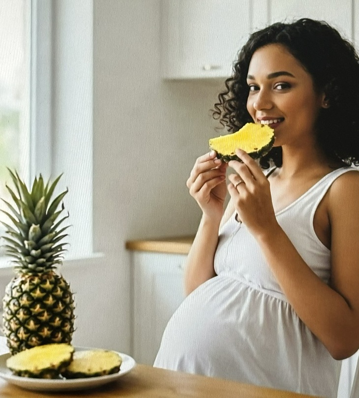 Phụ nữ mang thai ăn dứa có nguy cơ sảy thai hay chuyển dạ sớm không?- Ảnh 1.
