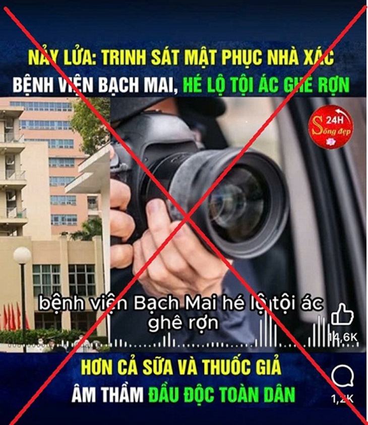 Xử phạt 3 cá nhân đăng thông tin sai sự thật về Bệnh viện Bạch Mai- Ảnh 1.