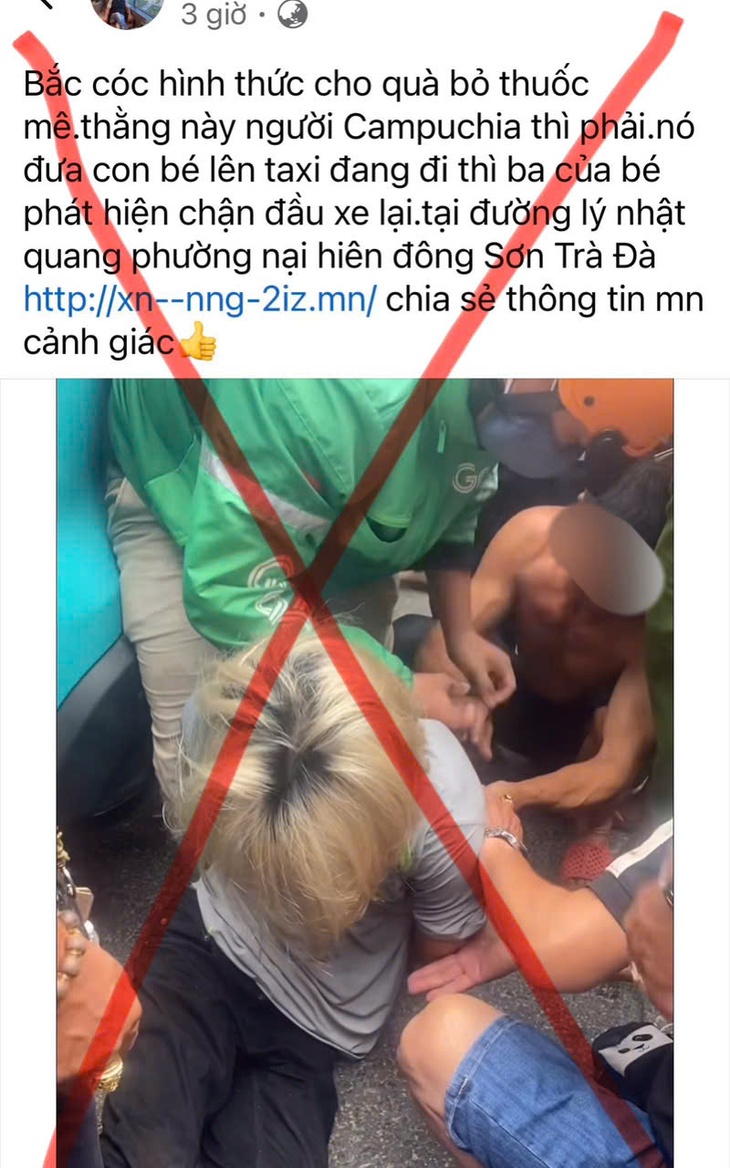Công an Đà Nẵng bác thông tin có bắt cóc trẻ em - Ảnh 1.