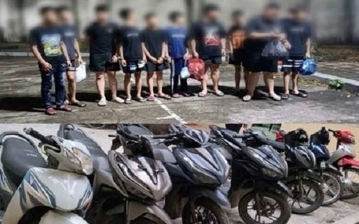 Bắt 11 đối tượng mang hung khí gây rối, tấn công người đi đường