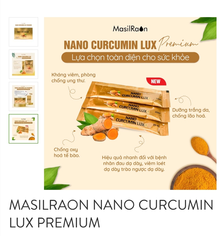 Quảng cáo nano curcumin lux thổi phồng công dụng như 'thần dược' phòng ung thư?- Ảnh 1.