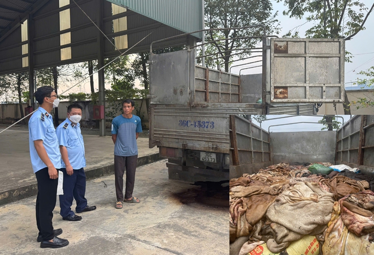 Bắt giữ gần 5 tấn da trâu, bò không rõ nguồn gốc- Ảnh 1.
