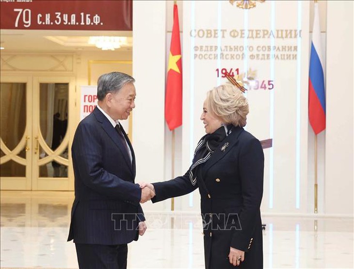 Tổng Bí thư Tô Lâm hội kiến Chủ tịch Hội đồng Liên bang, Quốc hội LB Nga- Ảnh 1. Tổng Bí thư Tô Lâm hội kiến Chủ tịch Hội đồng Liên bang, Quốc hội LB Nga- Ảnh 1.