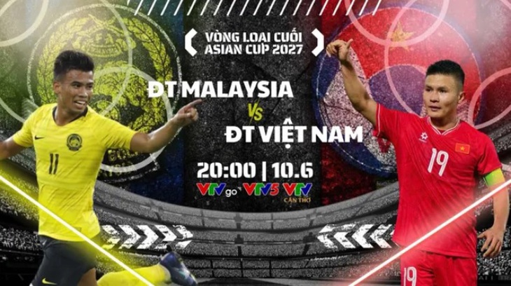 Lịch thi đấu bóng đá hôm nay ngày 10/6: Đội tuyển Việt Nam đại chiến Malaysia- Ảnh 1.