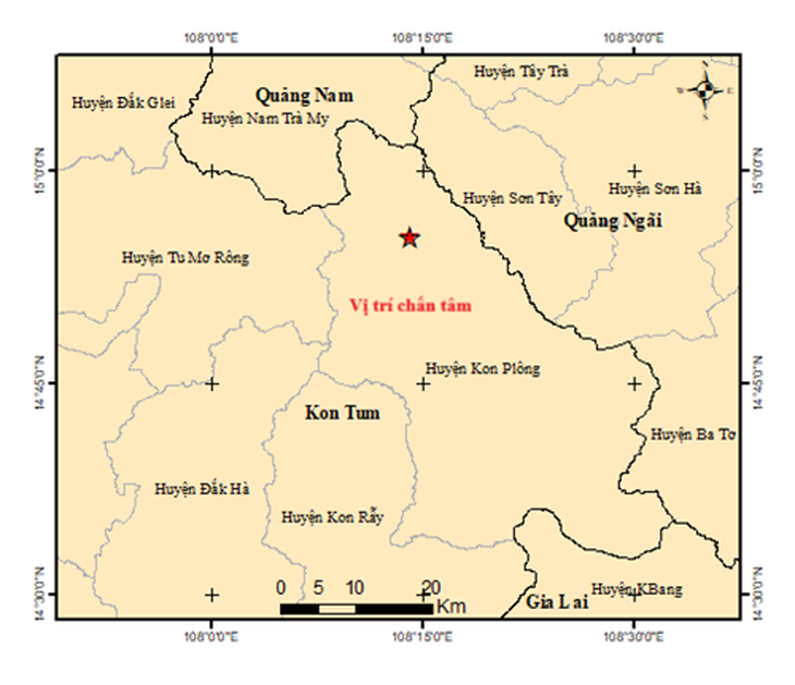 Kon Tum động đất 3.8 độ giữa mưa dông mạnh- Ảnh 2.