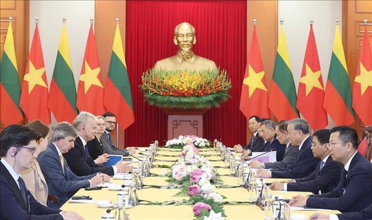 Tổng Bí thư Tô Lâm hội kiến Tổng thống Cộng hòa Litva Gitanas Nauseda- Ảnh 4. Tổng Bí thư Tô Lâm hội kiến Tổng thống Cộng hòa Litva Gitanas Nauseda- Ảnh 4.