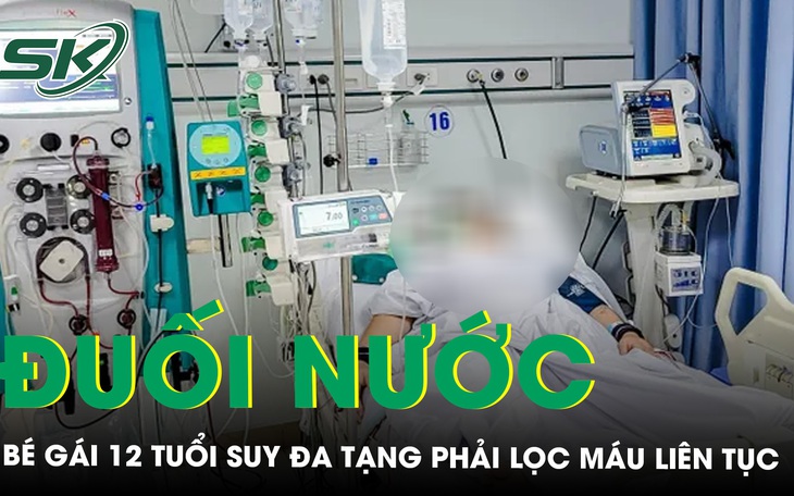 Lọc máu liên tục cứu sống bé gái 12 tuổi suy đa tạng sau đuối nước