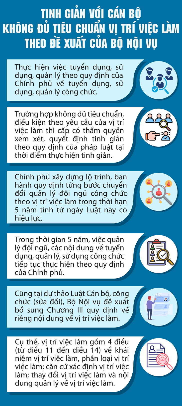 Đề xuất tinh giản với cán bộ không đủ tiêu chuẩn vị trí việc làm- Ảnh 1.
