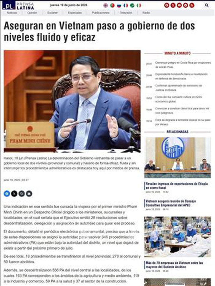 Truyền thông Mỹ Latinh ấn tượng trước quyết tâm cải cách hành chính của Việt Nam- Ảnh 1.