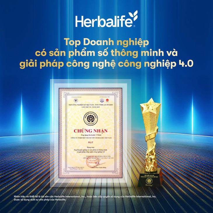 Herbalife Việt Nam đạt giải thưởng “Top Công Nghiệp 4.0” lần thứ 3 với Ứng dụng Herbalife VNHUB- Ảnh 3.