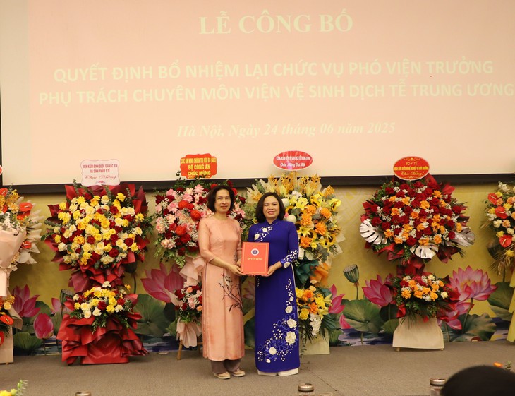 PGS.TS Dương Thị Hồng tiếp tục giữ chức Phó Viện trưởng Viện Vệ sinh dịch tễ Trung ương- Ảnh 1. PGS.TS Dương Thị Hồng tiếp tục giữ chức Phó Viện trưởng Viện Vệ sinh dịch tễ Trung ương- Ảnh 1.