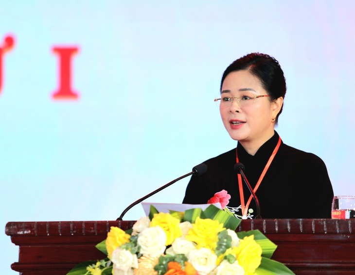 TS.BSCKII Lê Thị Hoài Chung - Bí thư Đảng ủy,  Giám đốc Sở Y tế Nghệ An nhấn mạnh, với tinh thần "Đoàn kết - Dân chủ - Kỷ cương - Sáng tạo - Hiệu quả", Đảng bộ Sở Y tế xác định rõ sứ mệnh: Nâng cao năng lực lãnh đạo, phát triển hệ thống y tế hiện đại, đồng bộ, công bằng, lấy người dân làm trung tâm phục vụ.