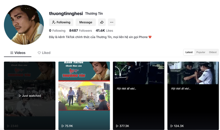 Kênh TikTok Thương Tín gây chú ý với video mới- Ảnh 1. Kênh TikTok Thương Tín gây chú ý với video mới- Ảnh 1.