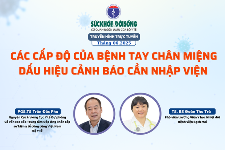 Truyền hình trực tuyến: Các cấp độ của bệnh tay chân miệng – dấu hiệu cảnh báo cần nhập viện- Ảnh 1.