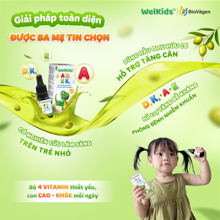 Giải pháp bổ sung D3K2 + Vitamin A, E giúp con cao - khỏe- Ảnh 2.