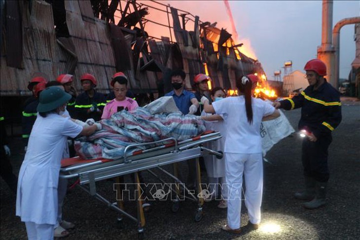 Vụ cháy xưởng phế liệu tại Hưng Yên: Điều trị kịp thời cho nạn nhân vụ cháy- Ảnh 1.