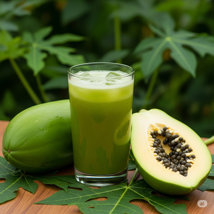 4 lý do nên uống nước ép đu đủ xanh trong mùa hè- Ảnh 1.