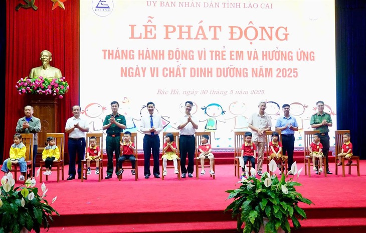 Lào Cai: Phát động Tháng hành động vì trẻ em và hưởng ứng Ngày vi chất dinh dưỡng năm 2025- Ảnh 1.