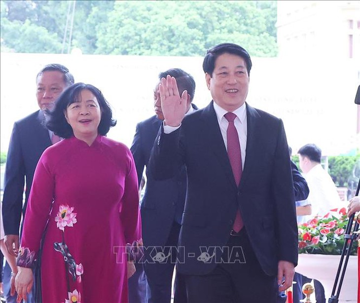Lãnh đạo Đảng, Nhà nước dự Lễ công bố các nghị quyết, quyết định sáp nhập đơn vị hành chính- Ảnh 3.